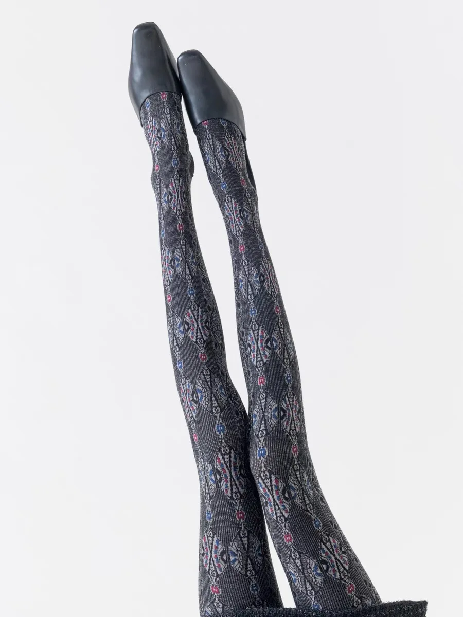 Весенне-осенние женские винтажные вязаные леггинсы в японском стиле Mori Girls с