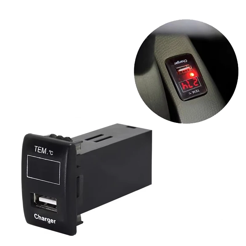 

1 шт., автомобильное зарядное устройство QC3.0 с двумя USB-портами