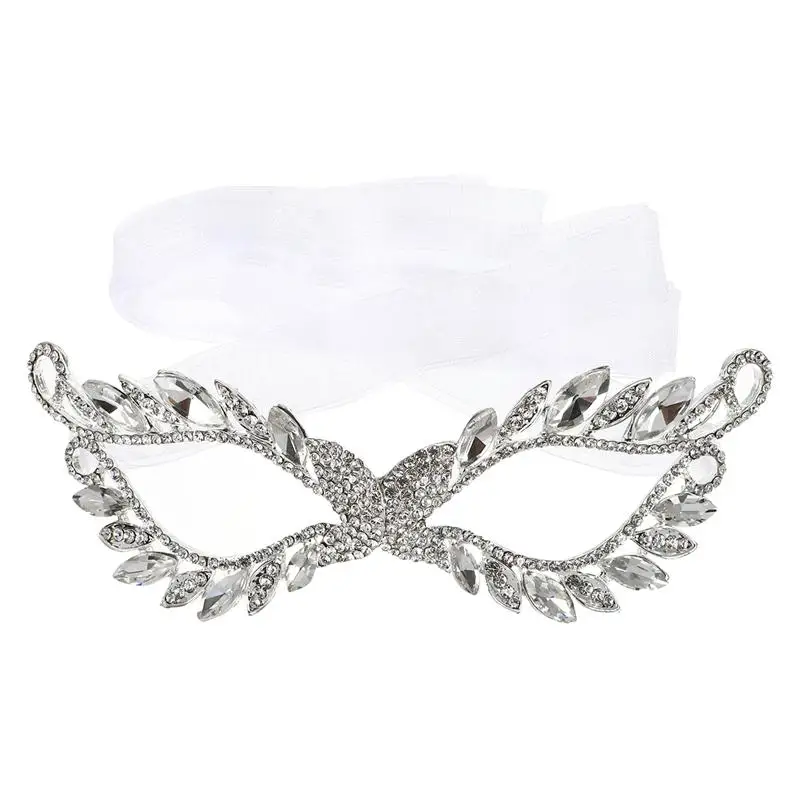 

Rhinestone Masquerade Mask Halloween Party Costume Mask Fancy Dress Prom Mask Wedding Party Birthday Gift