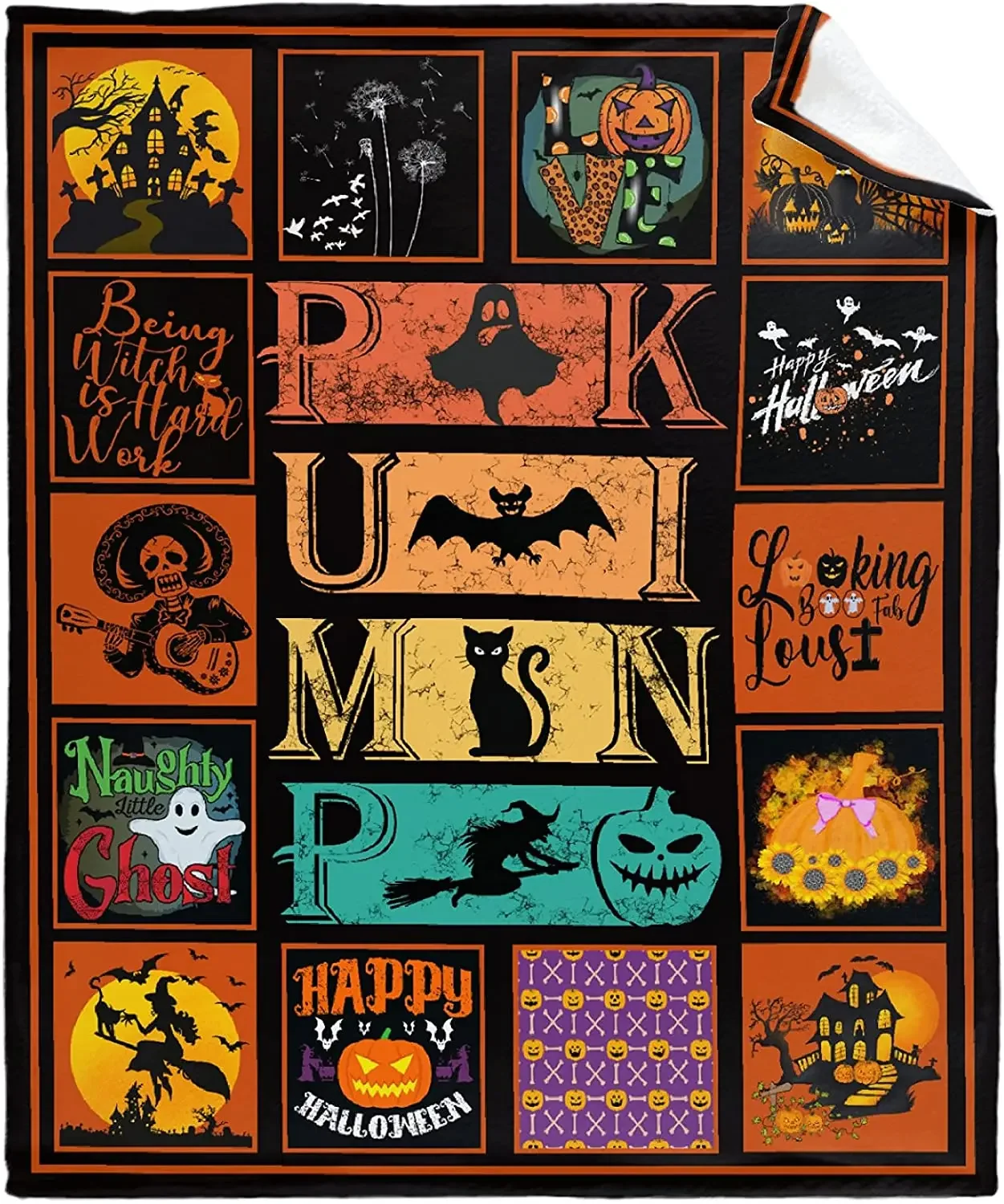 Мягкое легкое фланелевое одеяло от Ho Me Lili Хэллоуин жуткая ведьма летучая мышь