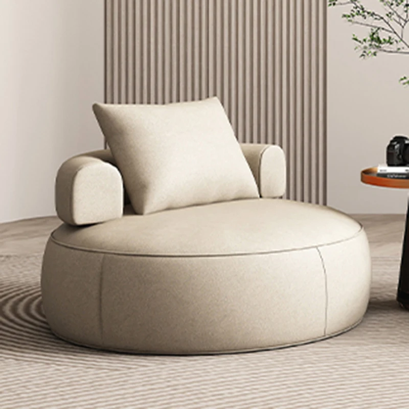 Фото Nordic Ottoman Lazy Chair, Orange Design Beauty Stretch, Relaxing Cadeiras для чтения, мебель для дома Sala Estar №1