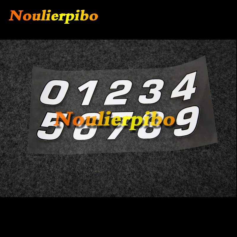 

Car Stickers Fluorescent Numbers Arabic Numerals Dignified Font Fashion Car Stickers Motorcycle Racing Helmet Car Decoration