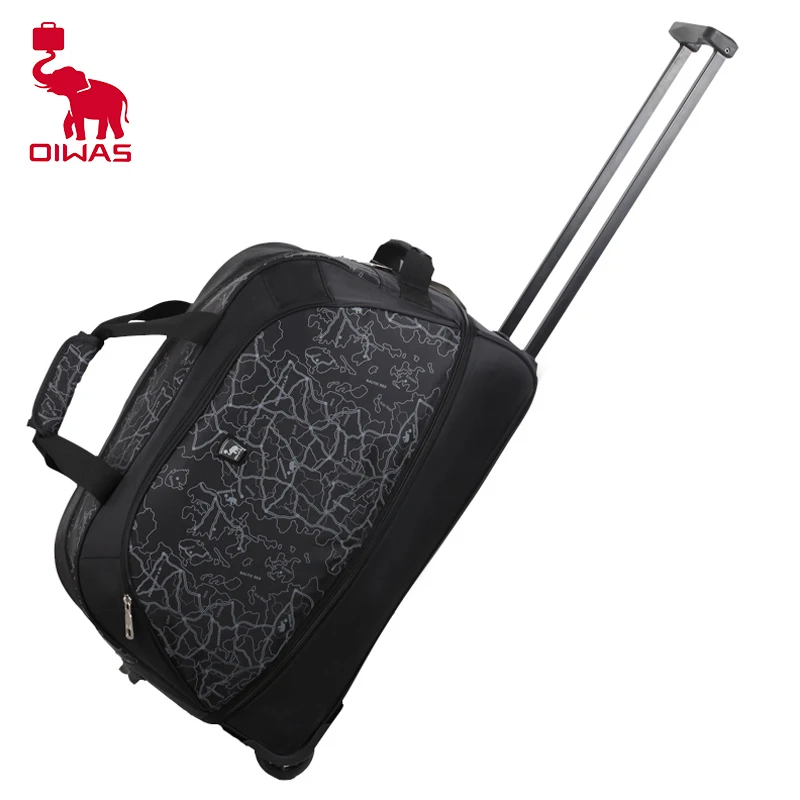 OIWAS Foldable Luggage Bag Travel Duffle Trolley bag Rolling Suitcase Women Men Travel Bags With Wheel Carry-On Bag Good Quality