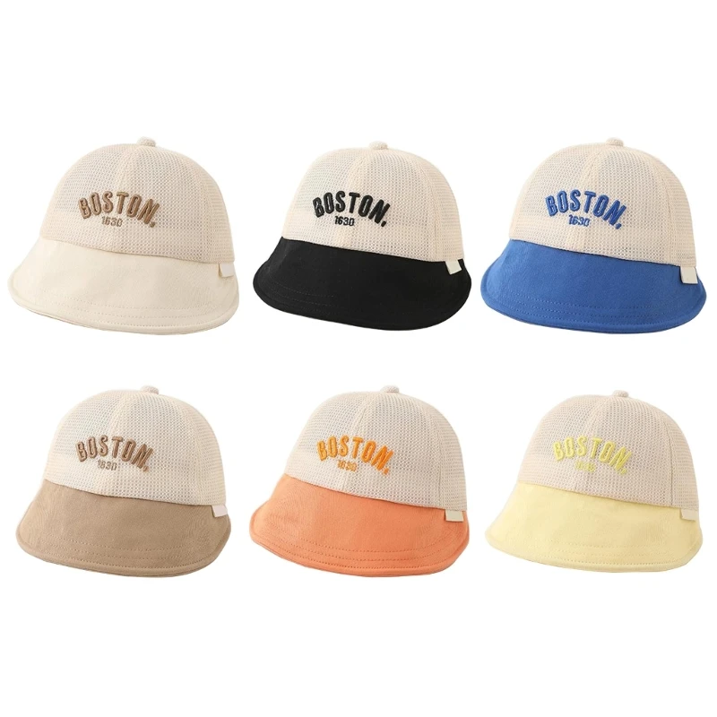 

Регулируемая детская шляпа от солнца, сетчатая кепка для малышей, летняя шляпа для маленьких мальчиков и девочек, дышащая шляпа,