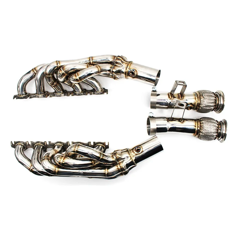 

The first section of plantain High Performance Stainless Steel Exhaust manifold For Audi R8 5.2L 2010-2022 Exhaust Header For R