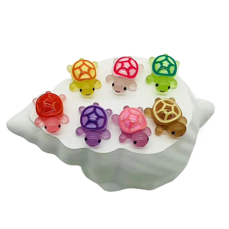 10 шт. светящаяся Мини-черепаха домашний декор ландшафтные полимерные поделки