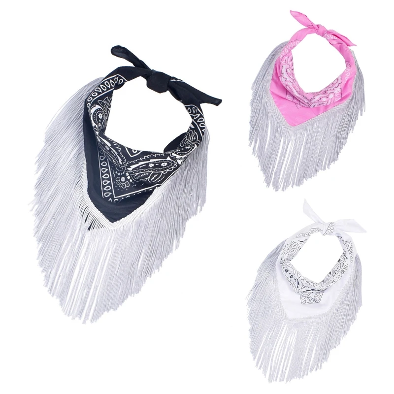 

Neckerchief Bandanas Cowgirl Bandanas Tassel Bachelorette Party Decorations