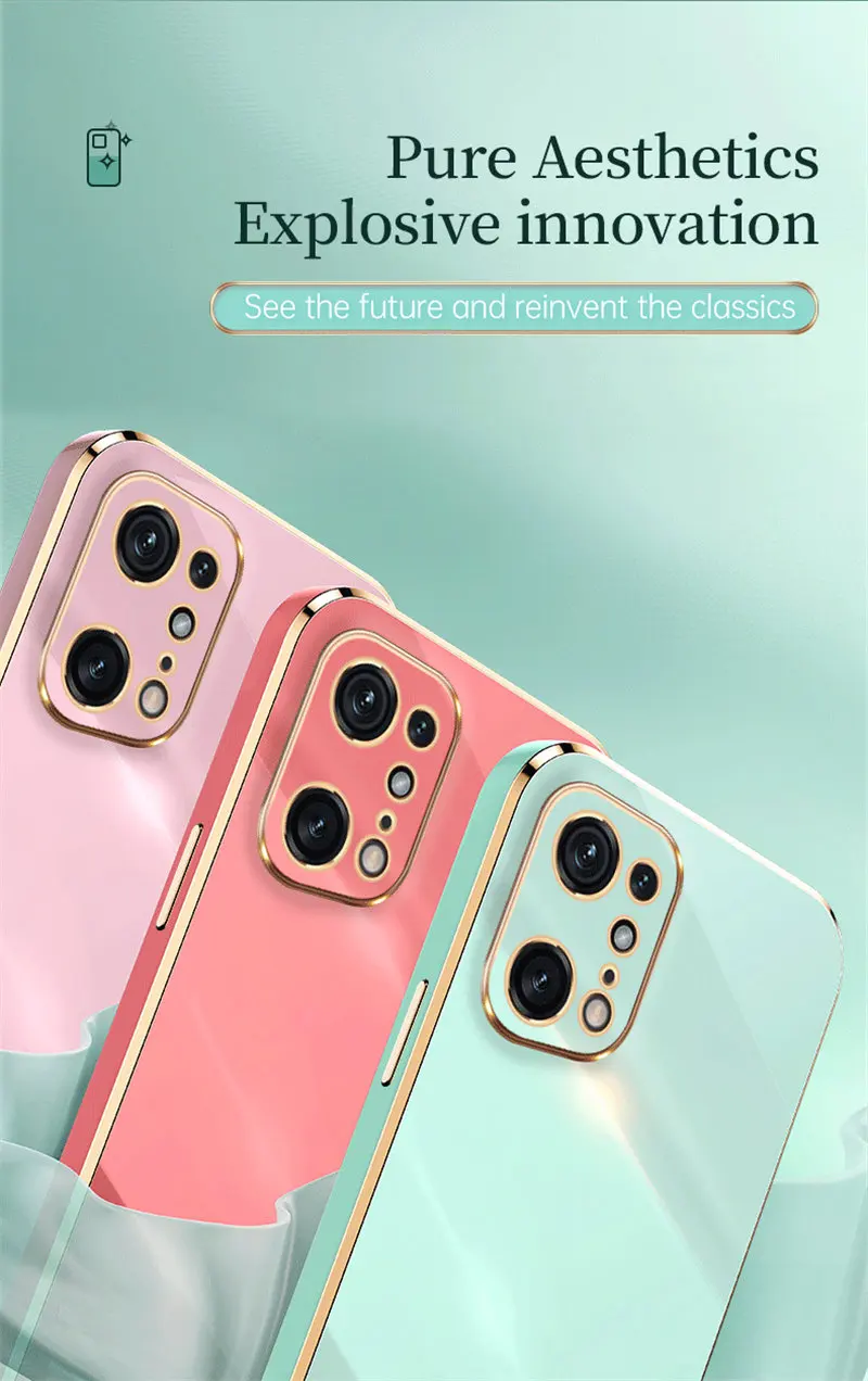 Силиконовый бампер Oppo Find X5 Pro CPH2305 чехол 6D мягкая задняя крышка из ТПУ