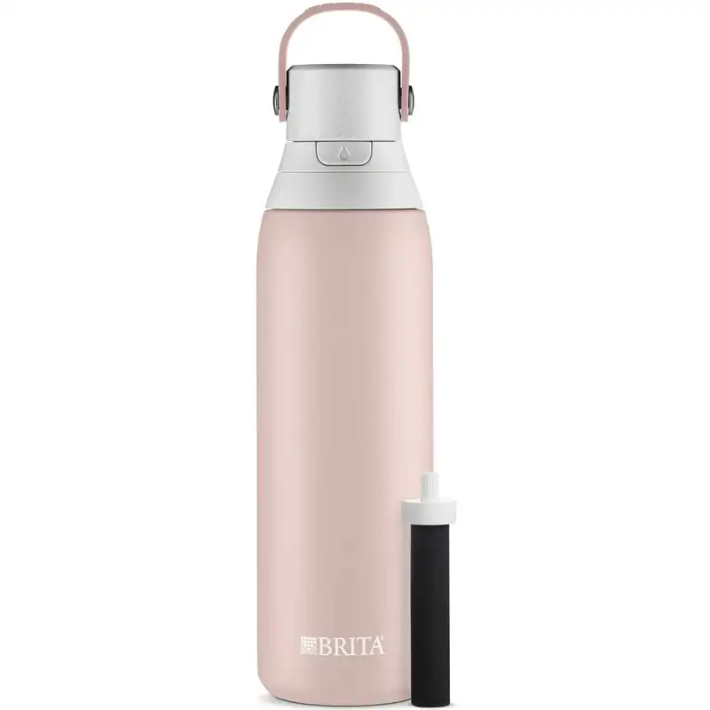 

Stainless Steel Leak Proof Filtered Water Bottle, Rose, 20 oz