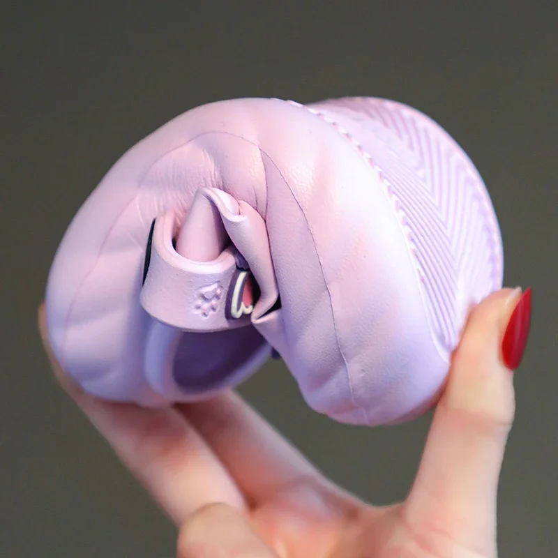 Kawaii Sanrio Детские Летние Тапочки Унисекс Аниме Мультфильм Kuromi Cinnamoroll Домашняя