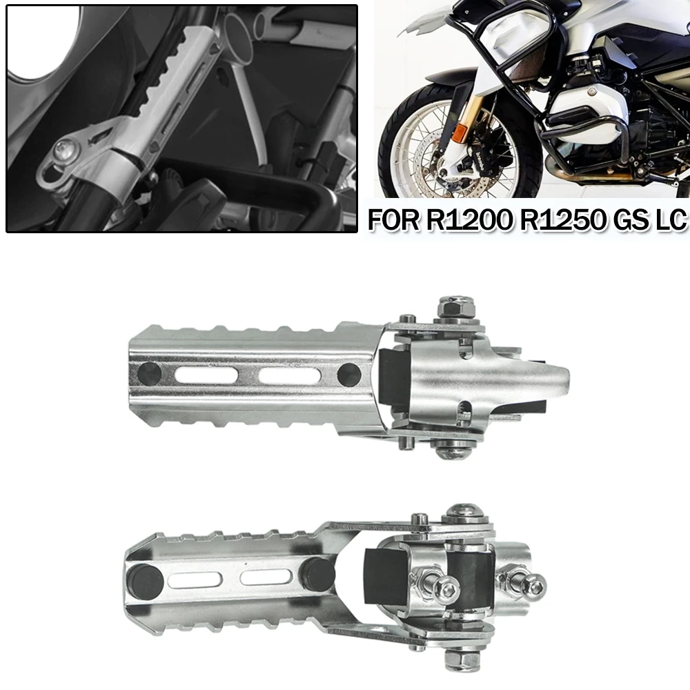 For BMW R1200GS 2013-2019 R1250GS 2020 2021 R1200 R 1250 GS Motorcycle Highway Front Foot Pegs Folding Footrests Clamps 22-25mm