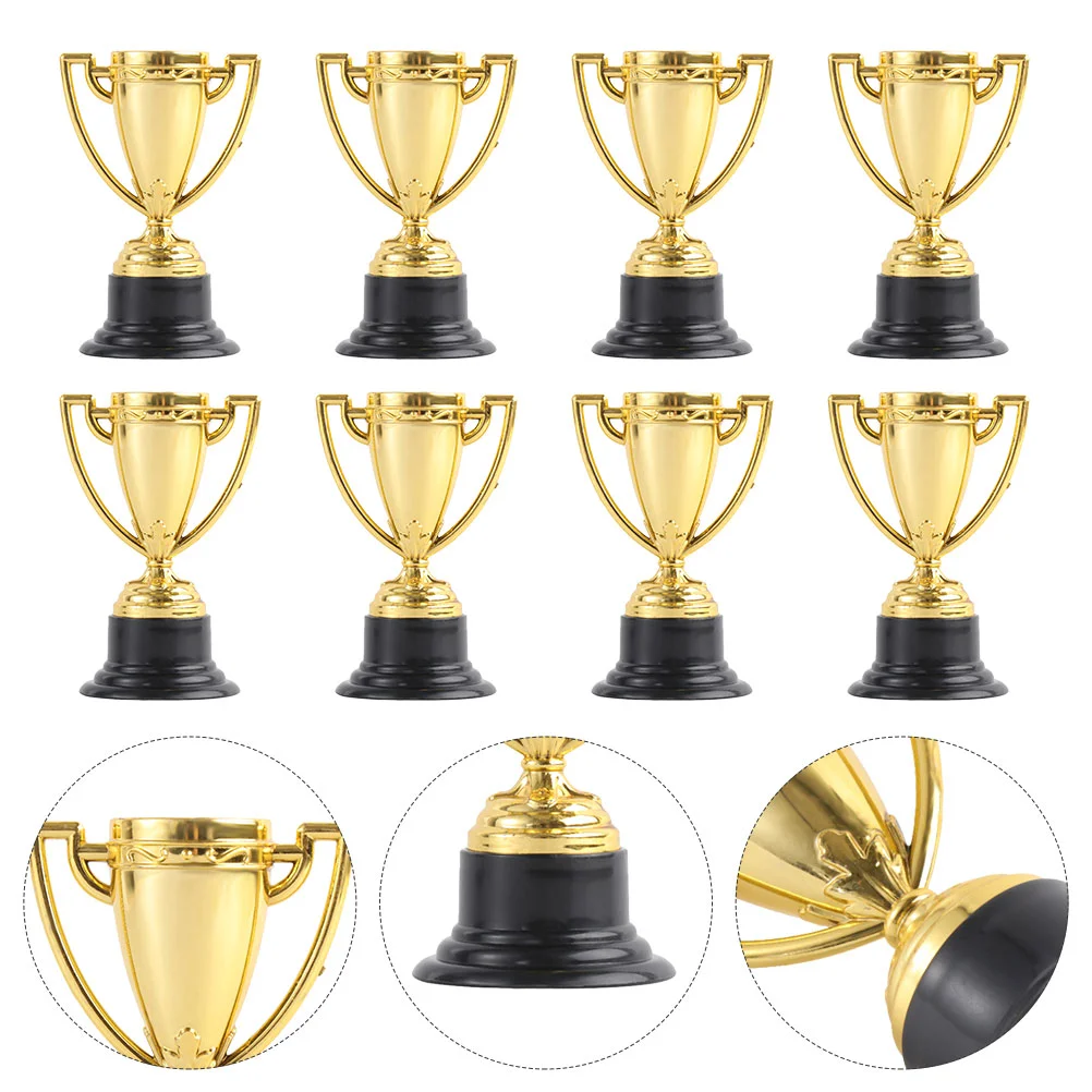 

16 Pcs Reward Small Trophy Award Trophies Mini Cup Toy Kidcraft Playset Sports Toys Children's Plastic Soccer Medals