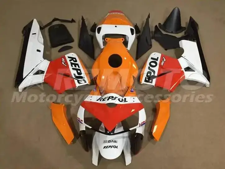 

Новый комплект обтекателей для мотоцикла ABS Подходит для HONDA CBR600RR F5 2005 2006 05 06 Комплект кузова оранжевый красный