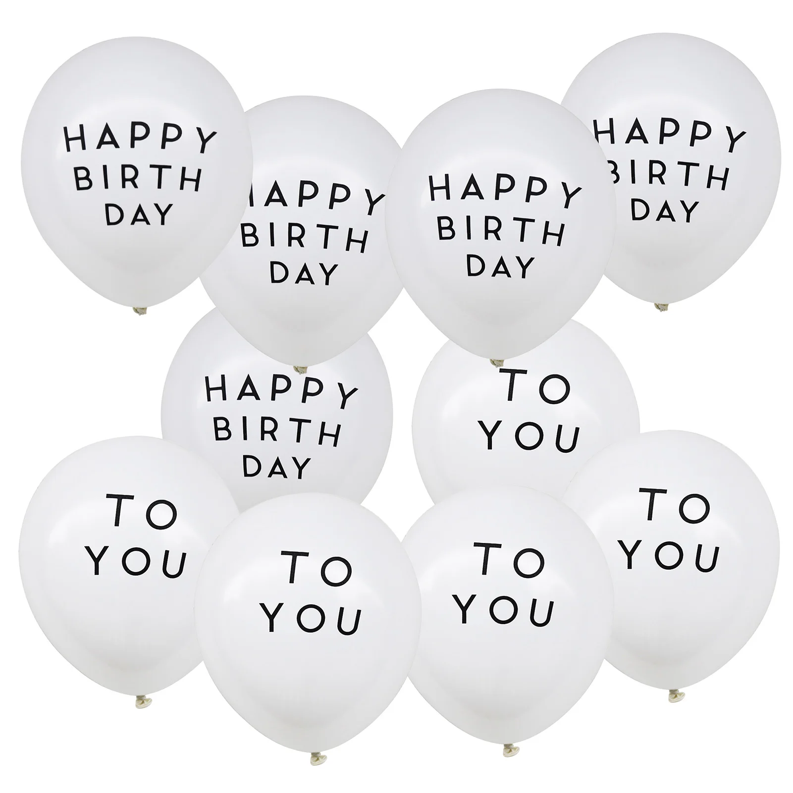

10 шт., латексные воздушные шары с надписью «Happy Birthday To You»