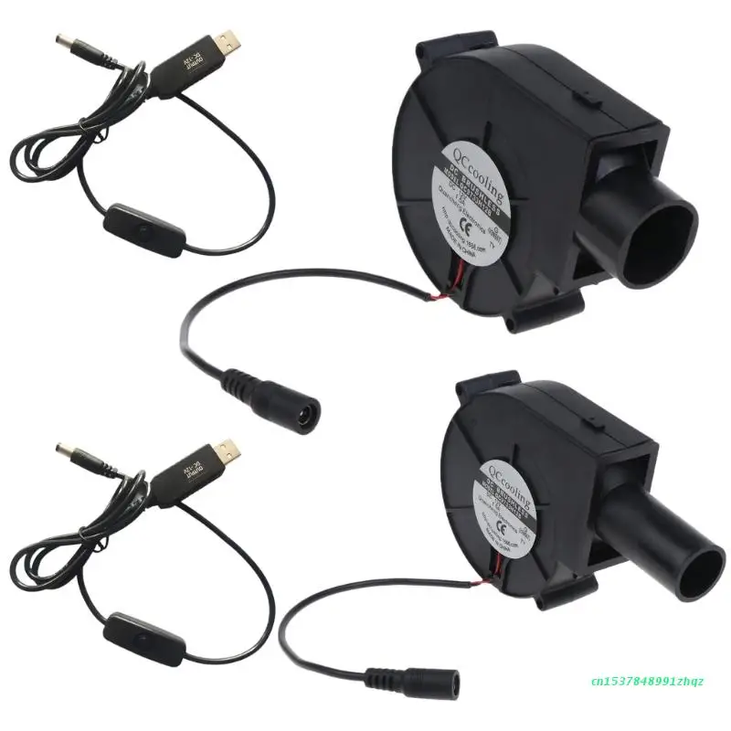 

Outdoor Barbecue Fan Air Blower Portable BBQ Grill Fire Bellows Tools 12V 1.5A
