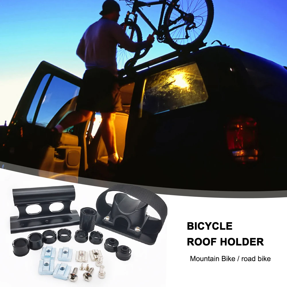 

Aluminum Alloy MTB Road Bike Storage Transportation Front Fork Mount Holder Rack Fixing Clip Clamp Holder for Car Roof