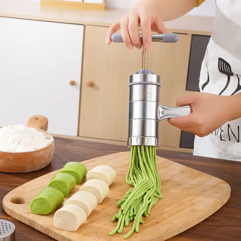 

Stainless Steel Household Small Manual Noodle Makers Machine Kitchen Hand-cranked Press Machine Manual Noodles Soup