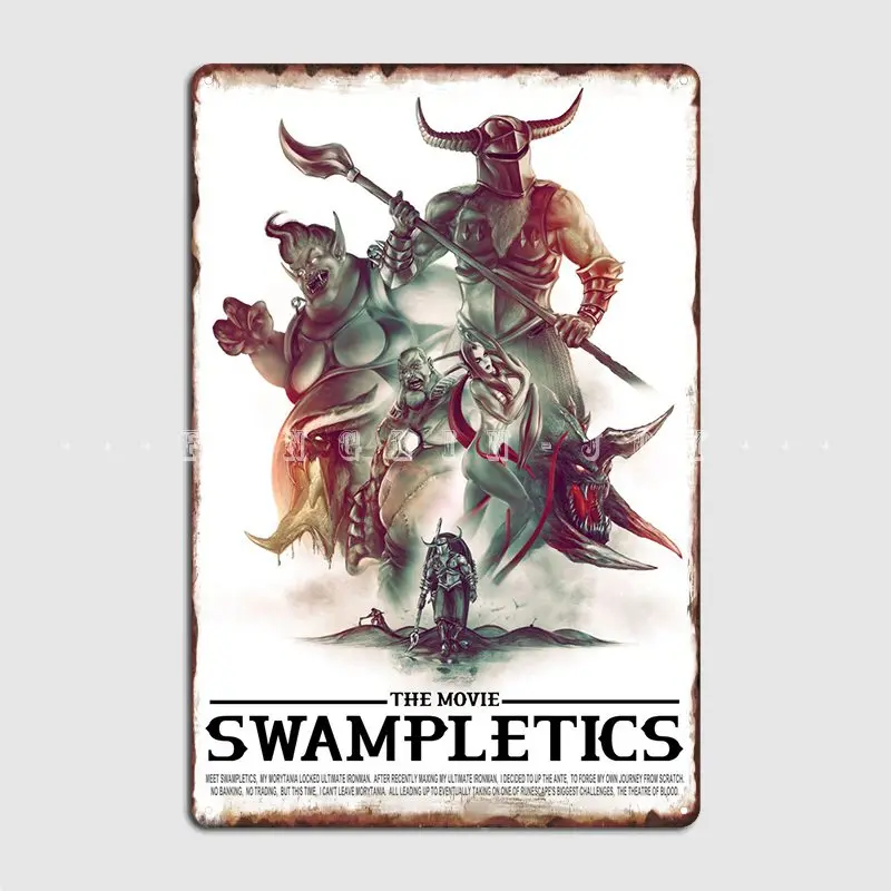 

Swampletics The Movie металлический знак настенный плакат клубный Бар Классический клубный Вечеринка жестяной плакат