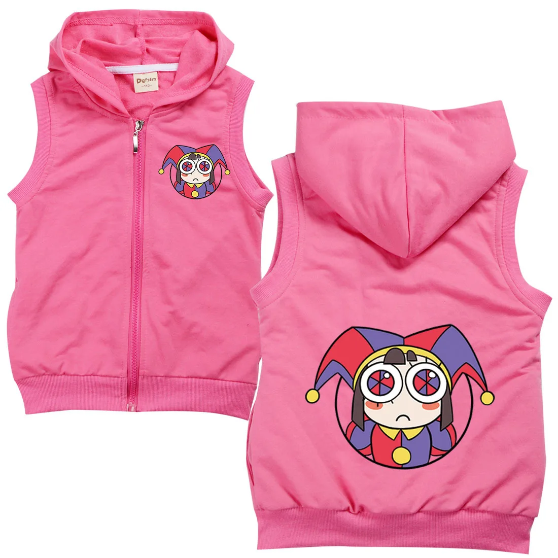 Удивительная цифровая цирковая одежда детский джемпер Pomni Jax куртка на молнии с