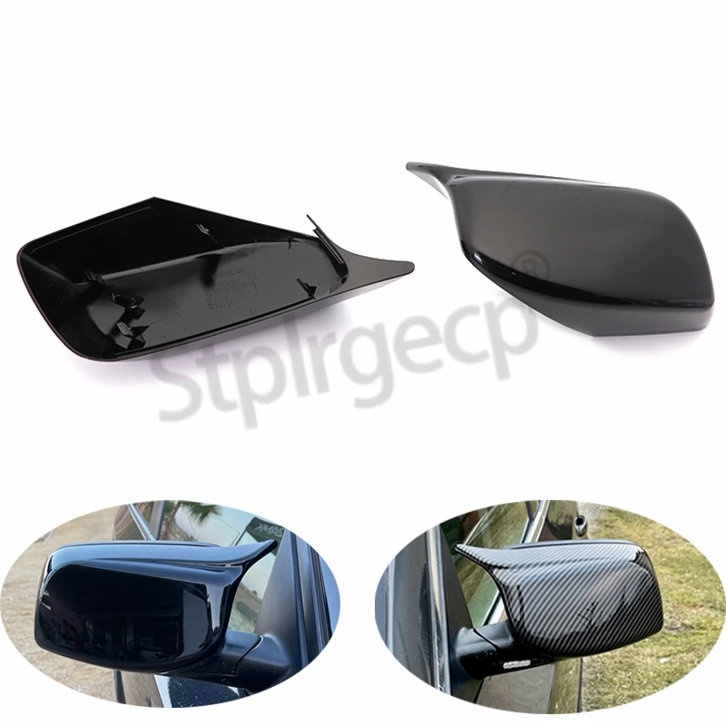 Rearview Mirror Cover Cap Carbon Fiber / Black for BMW 5 6 Series E60 E61 E63 E64 2004 2005 2006-2010 520i 525i 528i 528xi 530i