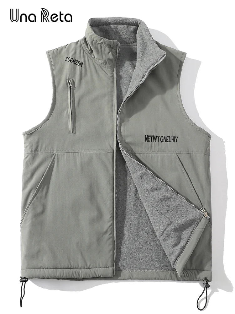 

Жилет Una Reta, мужская осенне-зимняя одежда для мужчин, двусторонние мужские куртки, уличная одежда, мужской жилет без рукавов, куртка, пальто