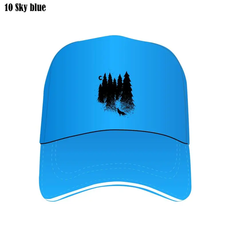 

New Arrivals 2022 Retro Wolf Forest Bill Hats Men'S Customied Golfness White Printed Custom Hat Summer Hipster Cool Male Caps Bi