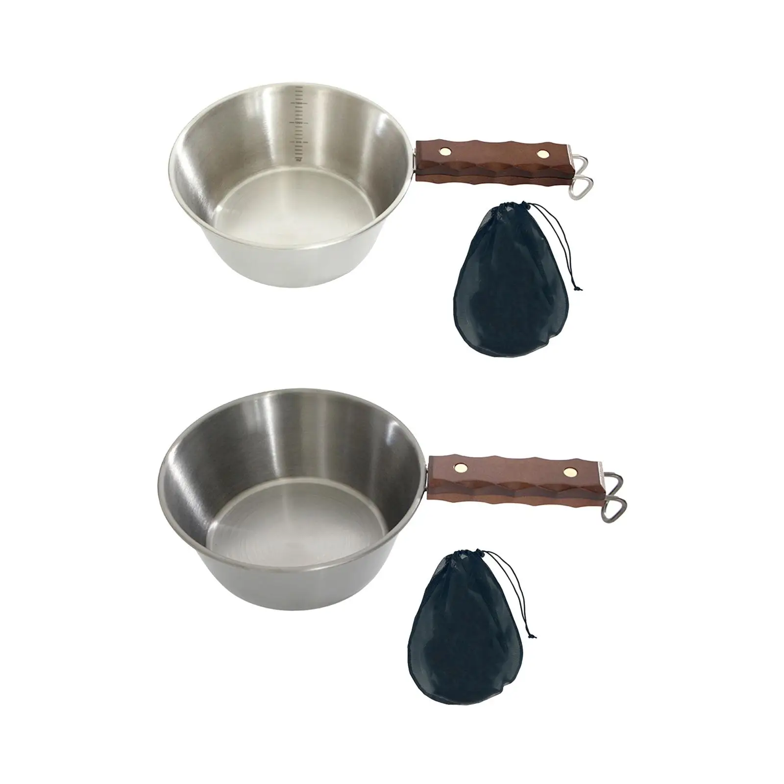 

Camping Bowl Stainless Steel Food Bowl Cooking Outdoor Bowl Cup Picnic Tableware for Picnic Backpacking Kitchen Trekking Travel
