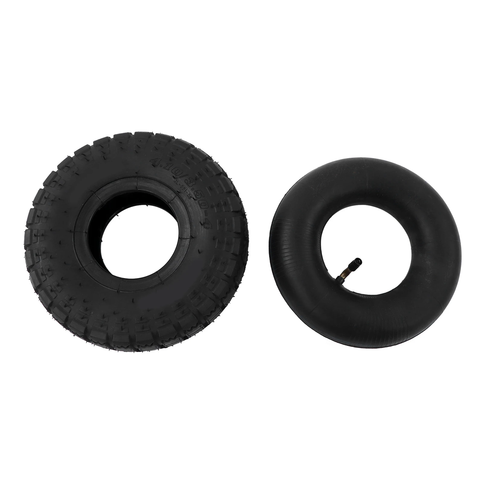 

4.10/3.50‑4in Tire Inner Tube Combo Set All Purpose for Hand Trucks Wheelbarrows Yard Trailers