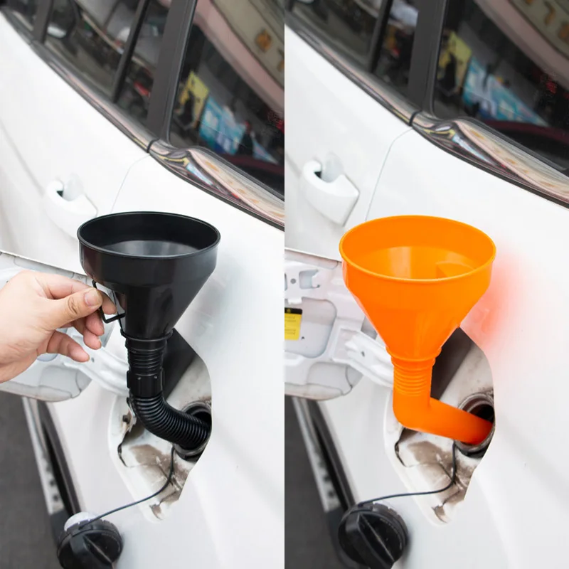 

Universal Plastic Car and Motorcycle Refueling Gasoline Engine Oil Funnel with Filter Fluid Change Filling Motorcycle Car Oiler