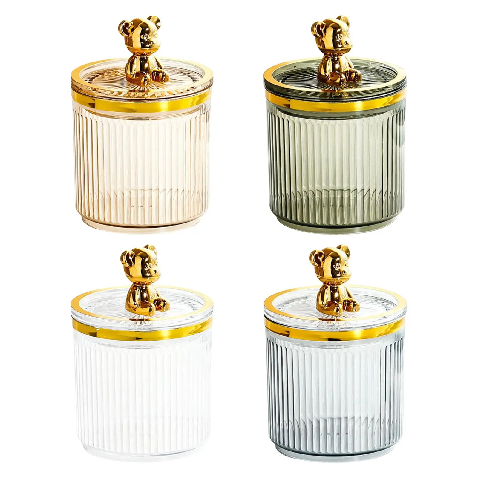 

Makeup Swab Holder Cosmetic Organizer for Countertop Dresser Bathroom