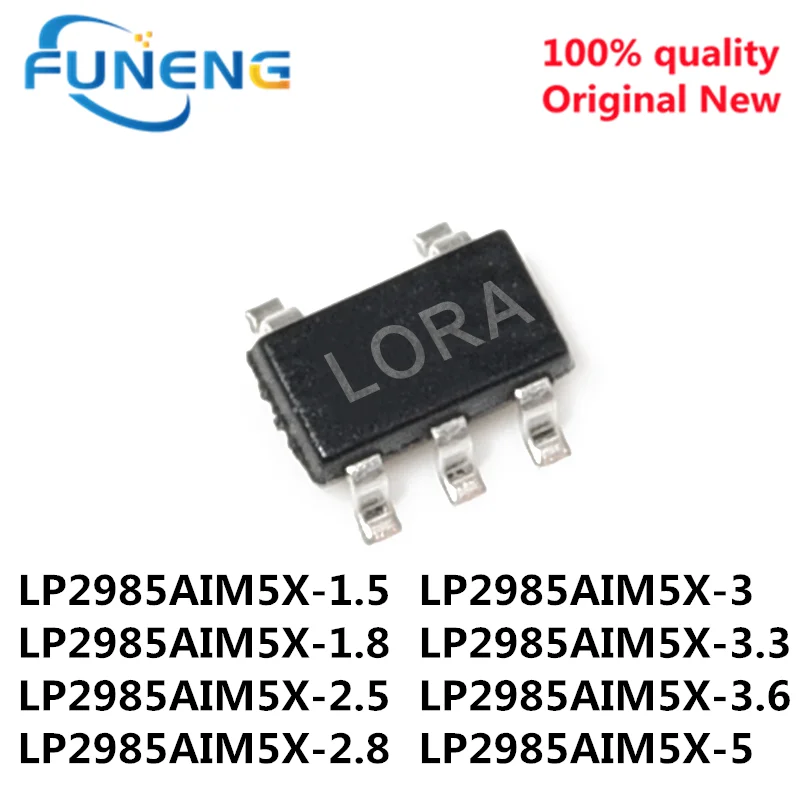10 шт. Φ LP2985AIM5X 1,5 1,8 2,5 2,8 3,3 3,0 3,6 3V 5V SOT LP2985 SMD
