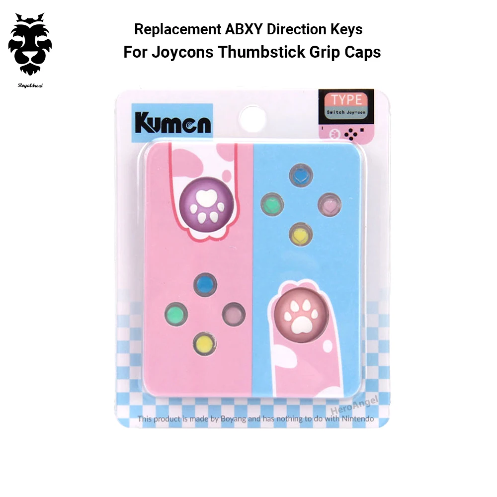 

Лидер продаж, сменные цветные кнопки ABXY, Хрустальные Кнопки для Nintendo Switch & OLED Game joycon, колпачки для кнопок