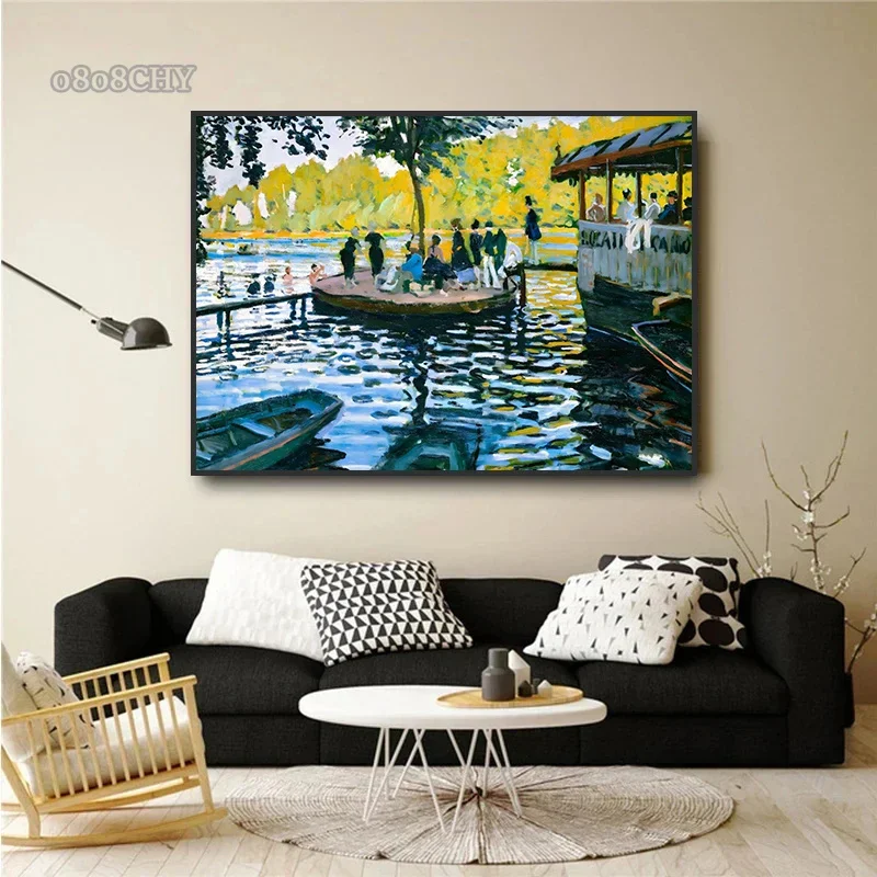 Auguste Renoir и Клод Моне портретные произведения искусства принты постеры холст