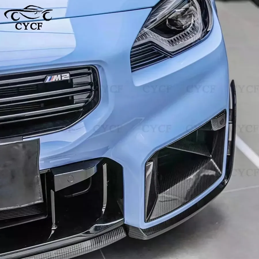 Для BMW M2 G87 2022+ передний бампер из углеродного волокна крышка вентиляционного