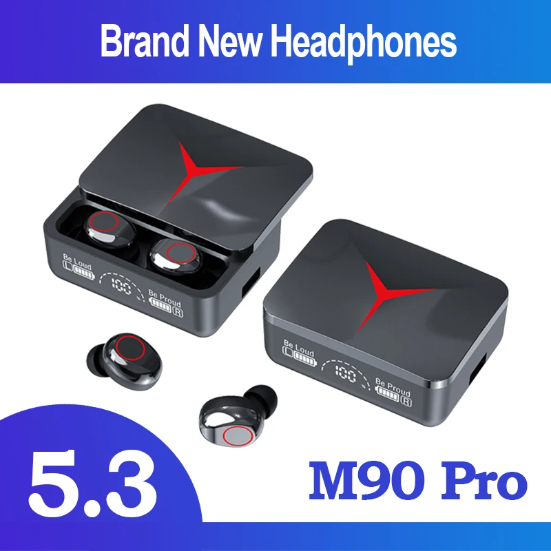 

Original M90PRO TWS Wireless Bluetooth Headset 5.3 Earphones HiFi Stero Headphones Earbuds Noise Reduction Headset For xiaomi