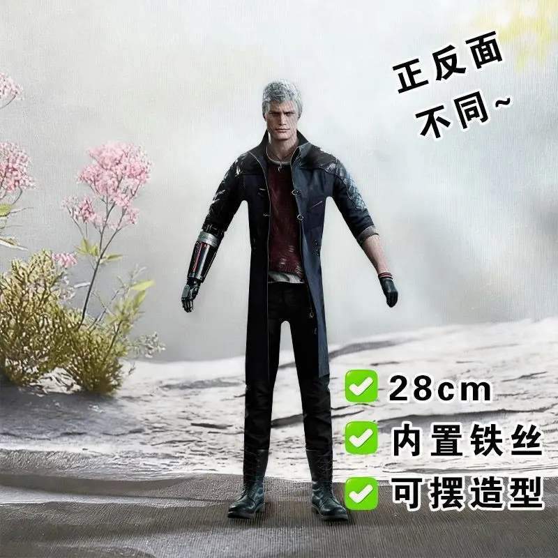 Фото Плюшевые игрушки Devil May Cry 30 см: Аниме-куклы Неро, Данте, Вергилий – Мягкие, милые, коллекционные, декоративные, подарок для геймеров №2