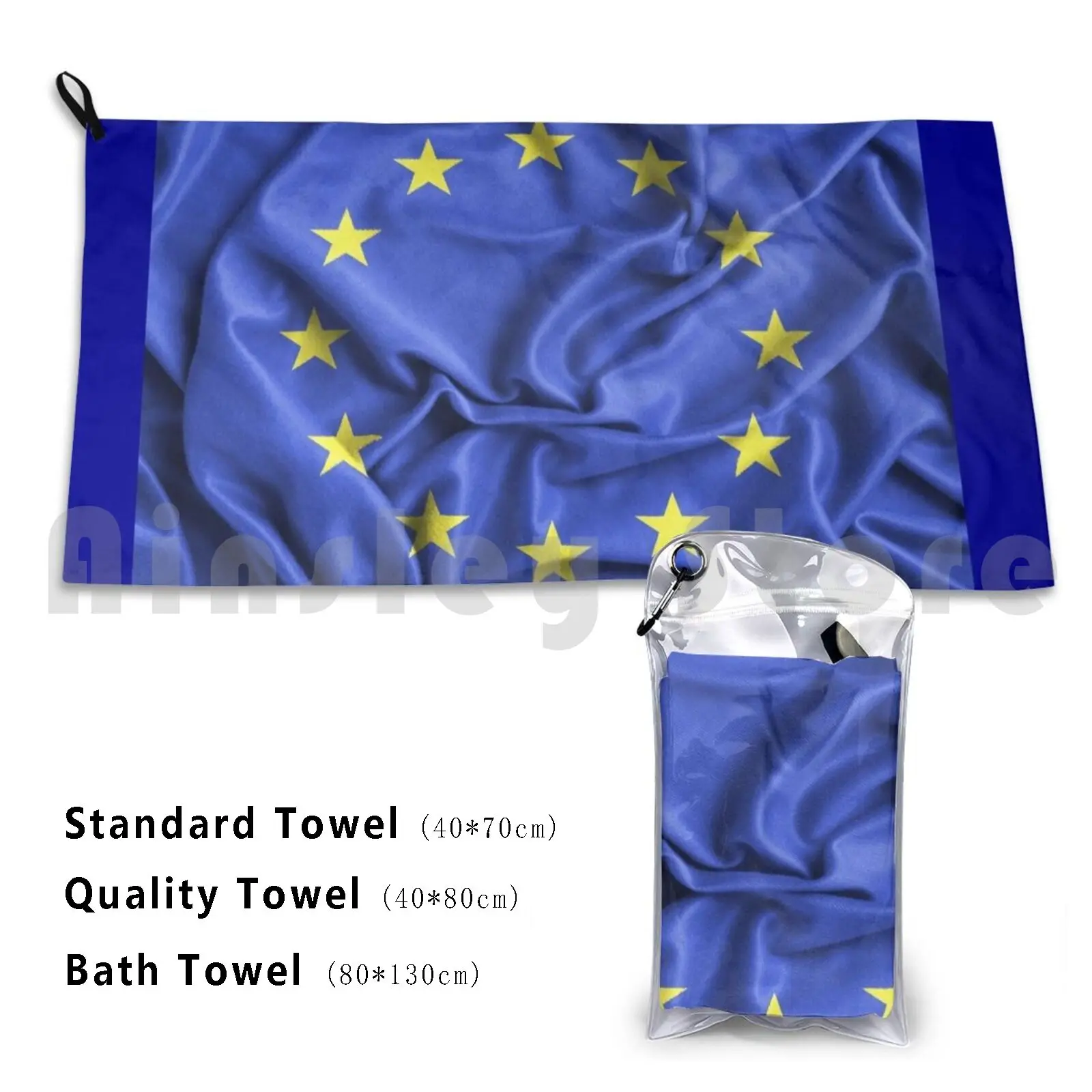 

Europe Flag Beach Towel Quick Dry Quality Towel Europe Europa Europe Cee Ec Ce Brussels Original Personalized Funny