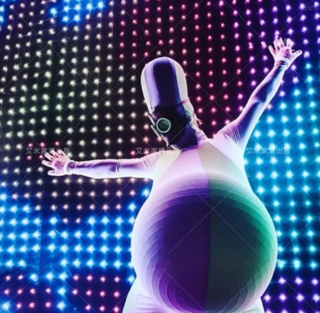 Флуоресцентная маска для ночного клуба