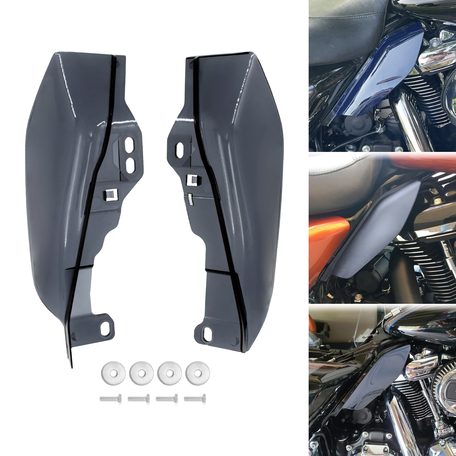 Дефлектор воздушного тепла средней рамы для мотоцикла Harley Touring Road King Street Glide FLHX Ultra