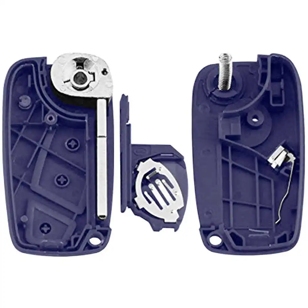 OcioDual Корпус Замена ключа Fiat 3 кнопки синий чехол для Stilo Panda Ducato и точка ключей с
