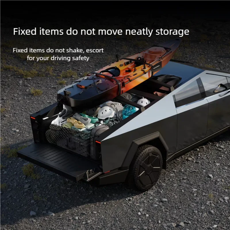 Для Tesla Cybertruck Trunk Фиксированная сетчатая сумка Модификация Аксессуары для