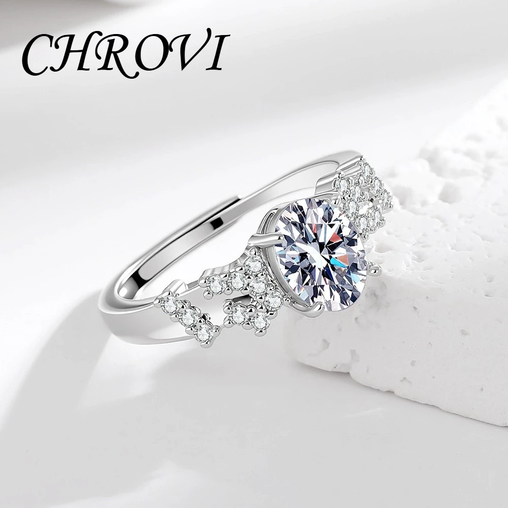 Фото Изысканное женское обручальное кольцо из стерлингового серебра 925 пробы с морганитом, новое поступление, высококачественное кольцо на палец №3