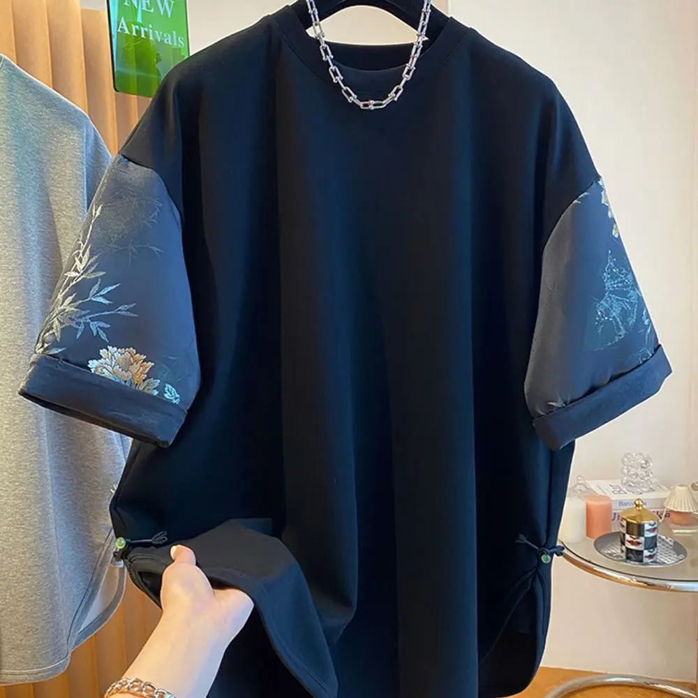 Футболка женская хлопковая свободного покроя дизайнерский топ с коротким