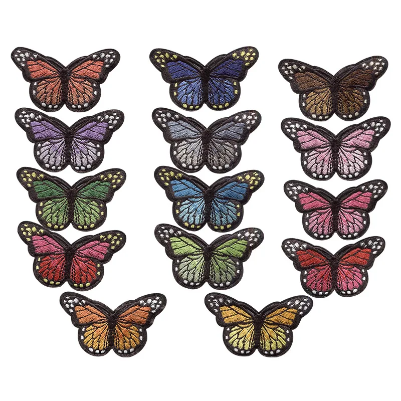 

10pcs Cute Butterfly Embroidery Patches for Clothing DIY Iron on Patches on Clothes Animal Patch Custom Patch