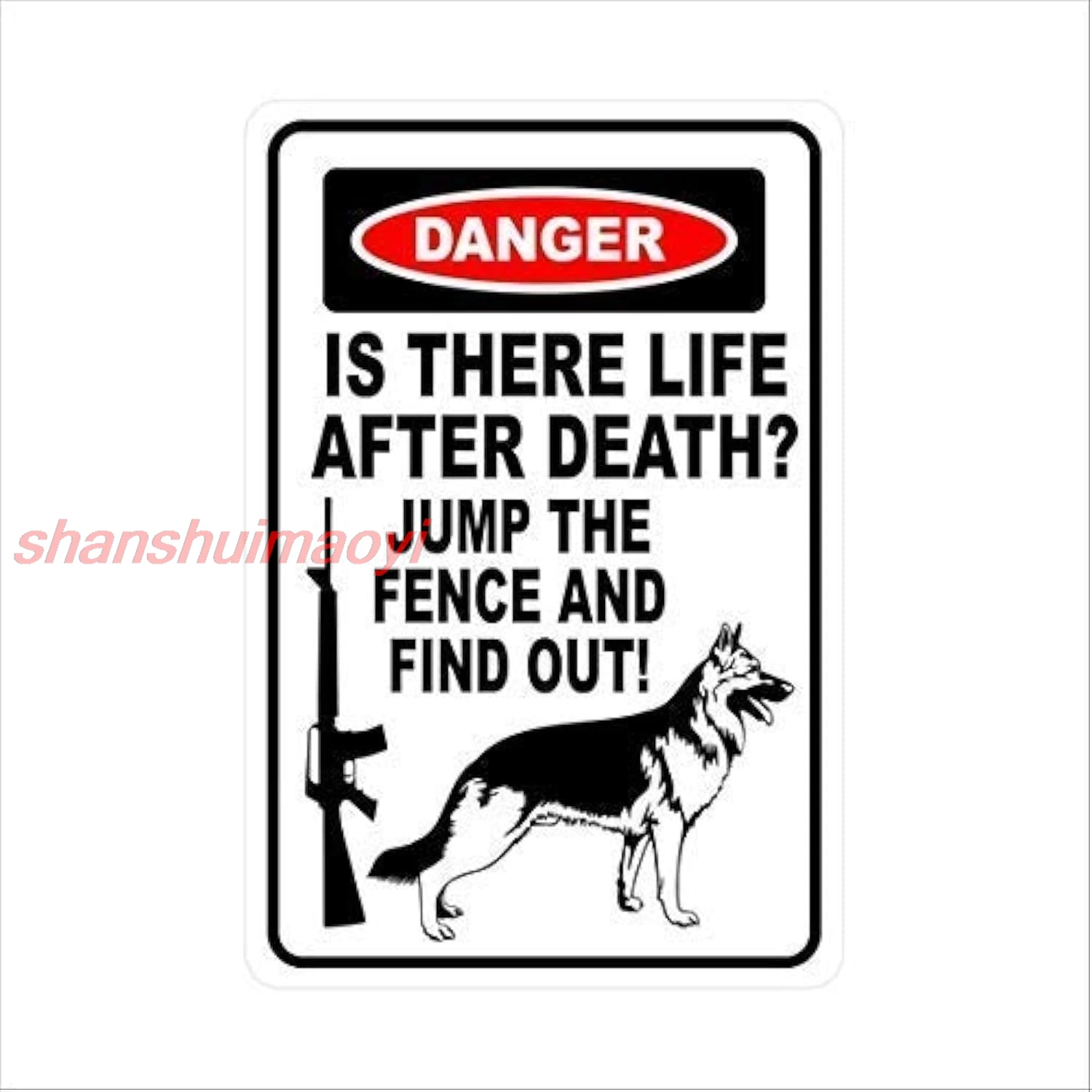 Новый металлический знак алюминиевый опасность там жизнь после смерти немецкая