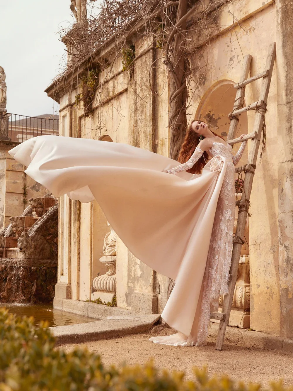 Vestidos De Novia 2 En 1 демонстрационное платье Mangas Desmontables Vestido Encaje свадебное русалки 2025 г.