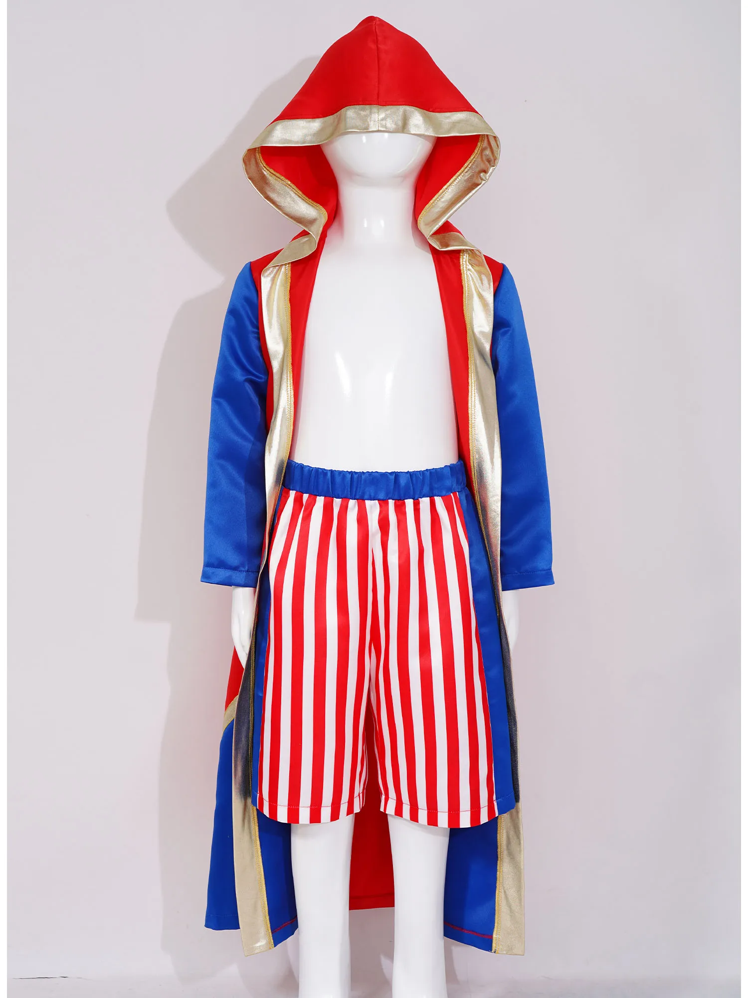 Детский костюм боксера на Хэллоуин для мальчиков косплея с длинным рукавом