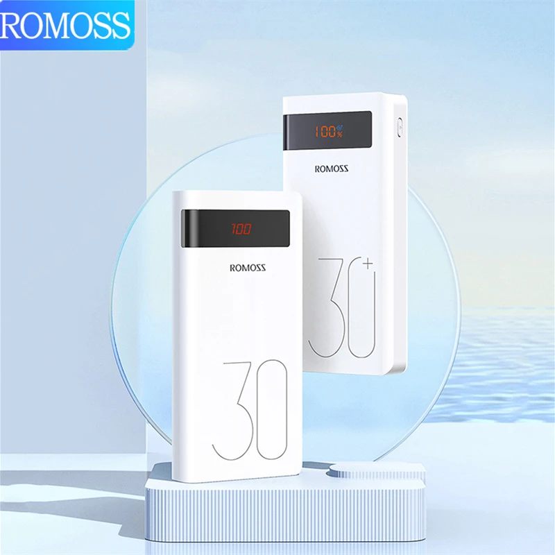 Внешний аккумулятор ROMOSS на 30000 мАч, 18 Вт + PD30W