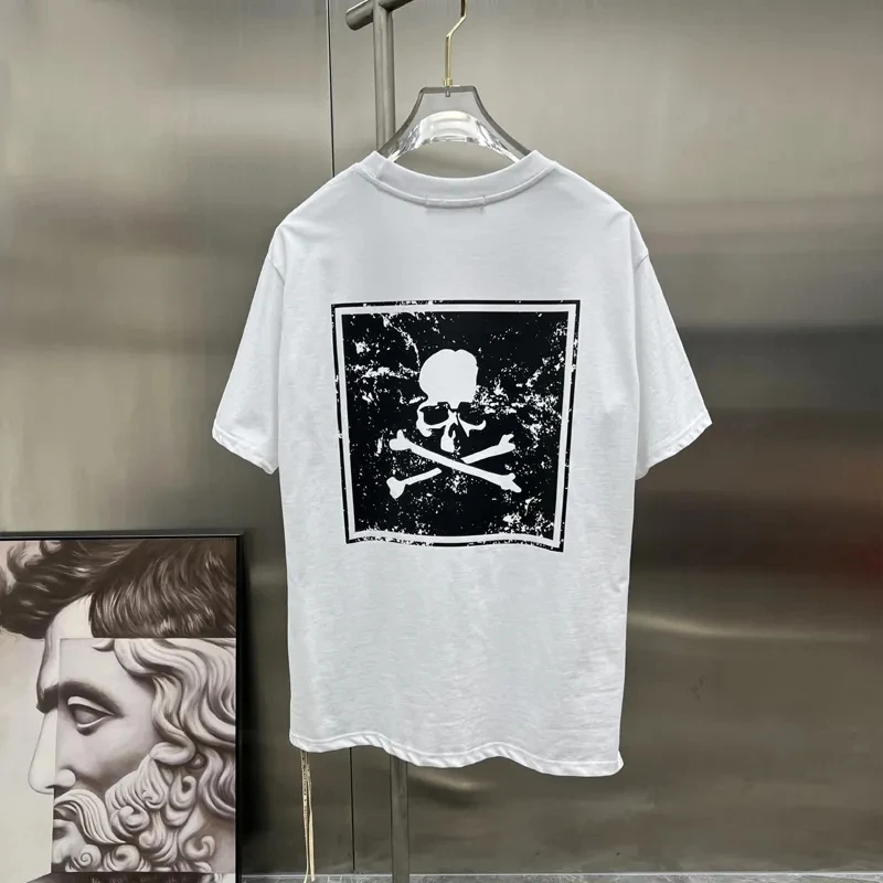 

Mastermind World Short Sleeve T-Shirt 2023 Summer New Trend Skull Doodle Mmw Cotton Large Size Crewneck Tees For Men And Women