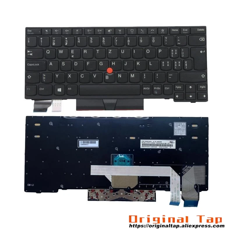 Швейцарская клавиатура SWS для Lenovo Thinkpad X13 Gen 1 L13 Yoga 2 5N20V43023 5N20V43167 5N20V43314
